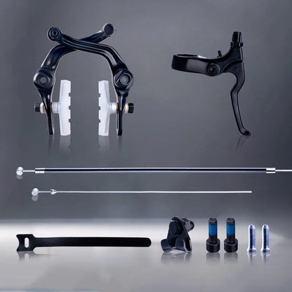 Funsea Bicycle U Brake Kit — Forged Alloy Lever with Transparent Pads, Inner & Outer Cable Housing, BMX Bike Accessories
