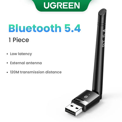 Bluetooth 5.4 USB Adapter for PC – Wireless Dongle for Mouse, Keyboard, Audio & Music Receiver Transmitter