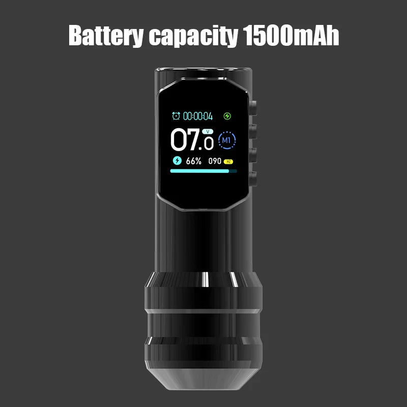 YILONG Wireless Tattoo Pen — Large Color Screen Digital Display | Permanent Makeup Tattoo Machine with 1500mAh Power Tattoo Gun