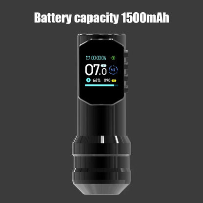 YILONG Wireless Tattoo Pen — Large Color Screen Digital Display | Permanent Makeup Tattoo Machine with 1500mAh Power Tattoo Gun
