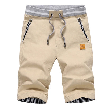 Men’s Summer Cotton Casual Shorts – Linen Bermuda Beach Shorts Plus Size 4XL Fashion Joggers