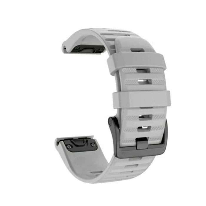 Silicone Quick-Release Watch Bands for Garmin Fenix 3/5/6/7 – 20/22/26mm EasyFit Wrist Strap