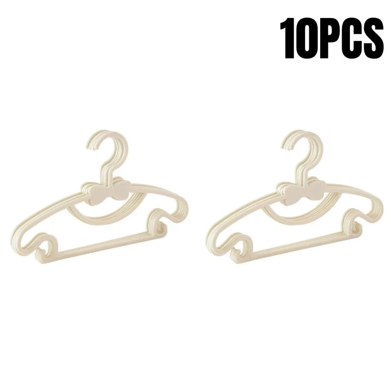 5-50PCS Baby Plastic Hangers – Kids Clothes Storage Rack for Nursery, Toddlers & Infants, Portable Home Use