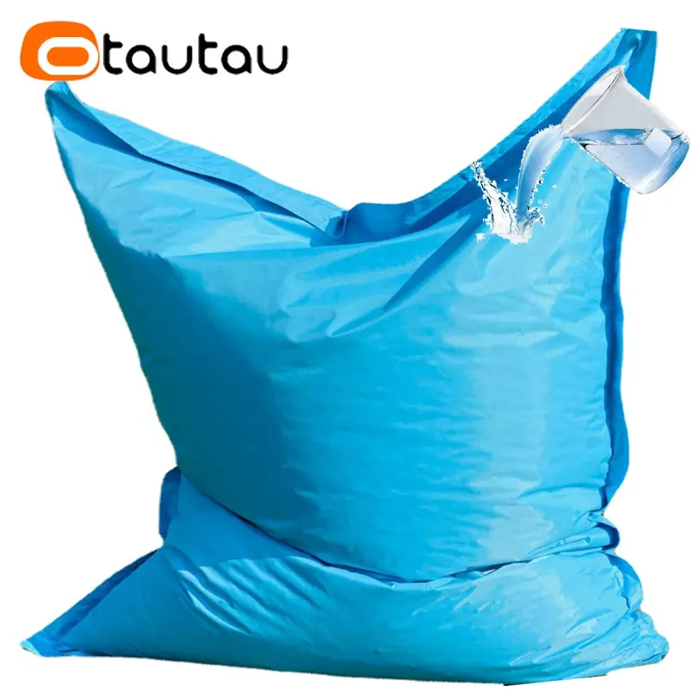 OTAUTAU Rectangular Floating Pool Bean Bag Cover – Waterproof Beach Pillow, Pouf Sofa Bed & Chaise Lounge DD034