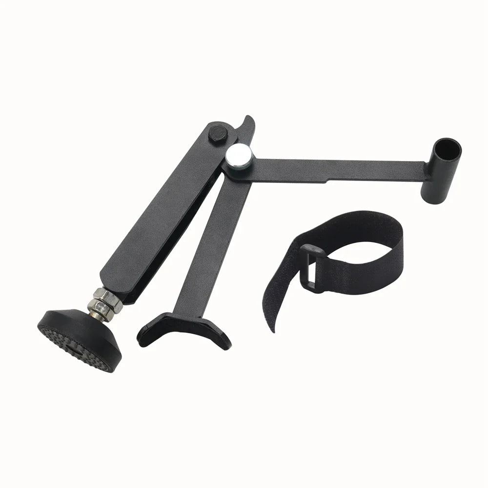 Motorcycle Folding Lift Stand - Heavy-Duty, Stable Crane Frame with Upgraded Armrest for Enhanced Support