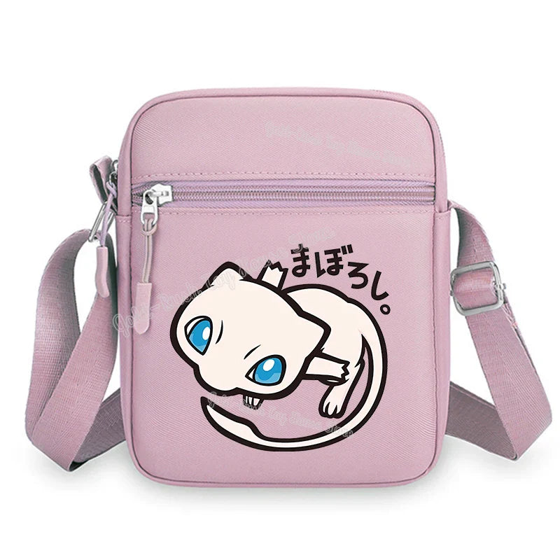 Pokemon Pikachu Cartoon Shoulder Bag – Large Crossbody Messenger Bag for Boys & Girls School Handbag