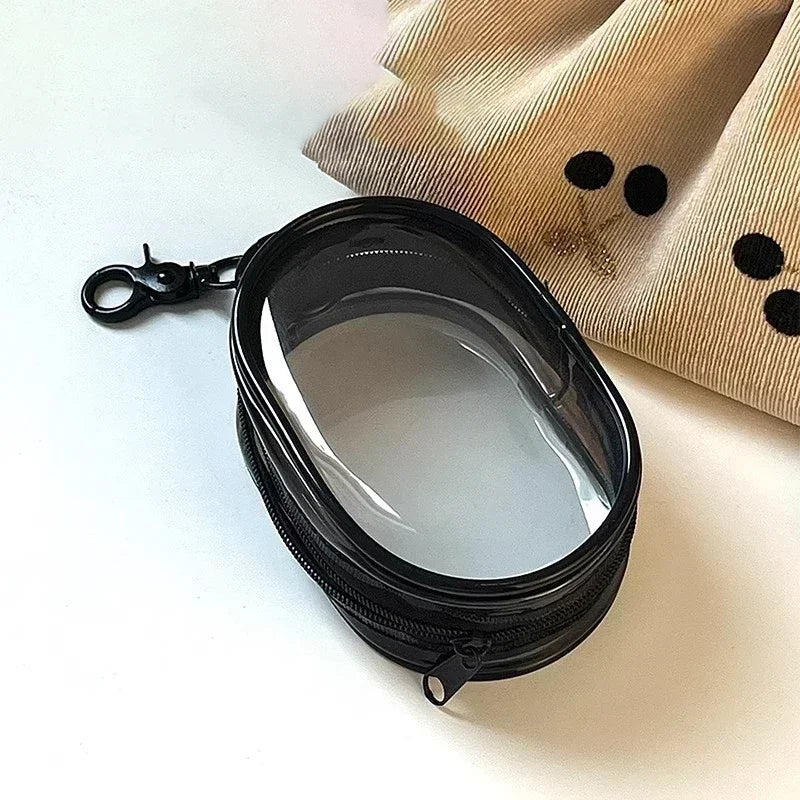 Portable Mini Zipper Storage Bag — Keychain Organizer for Earphones, Chargers, and Small Accessories, Gift Case