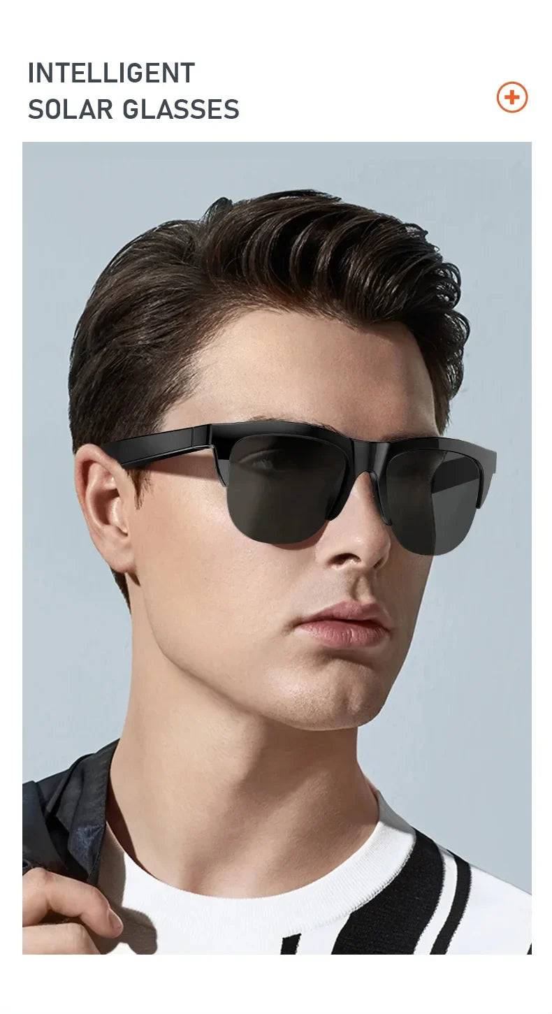 Smart Bluetooth V5.3 Sunglasses – HIFI Audio Glasses with Call Function, UV Protection, Anti-Touch Tech for Outdoor Sports Men & Women