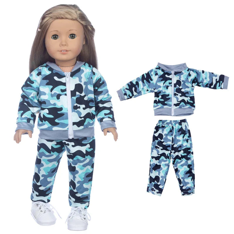 18-Inch Girl Doll Winter Coat — 43cm Baby Doll Jacket Outfit for Dressing