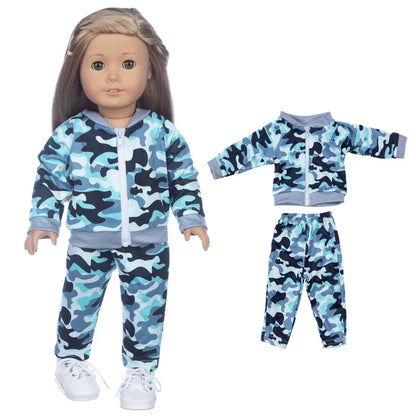 18-Inch Girl Doll Winter Coat — 43cm Baby Doll Jacket Outfit for Dressing