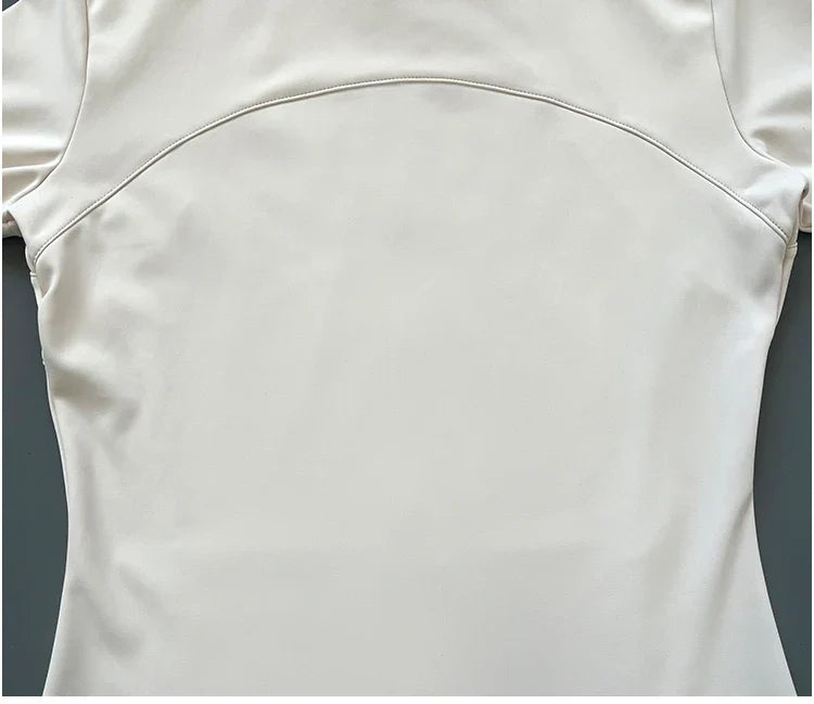 Quick Dry Stand-Up Collar Fitness Jacket for Women – Slim-Fit Zipper Yoga, Running & Cycling Top
