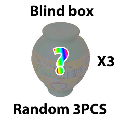 6PCS Plants vs Zombies 2 Clay Pot Blind Box – Sunflower, Peashooter & Zombie Game Figures for Kids Gift