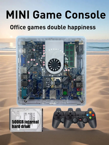 Super Console U7 500G HDD Retro Gaming System – 70,000+ Classic Games for Wii, PS2, PSP, GameCube & More, Plug and Play on TV