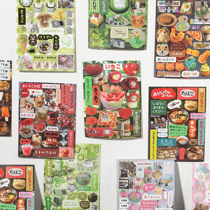 MINKYS 45 Sheets Retro Decorative Stickers – Laptop, Kpop, Toploader, Photocard Sticker Book, Kids Gift & School Stationery
