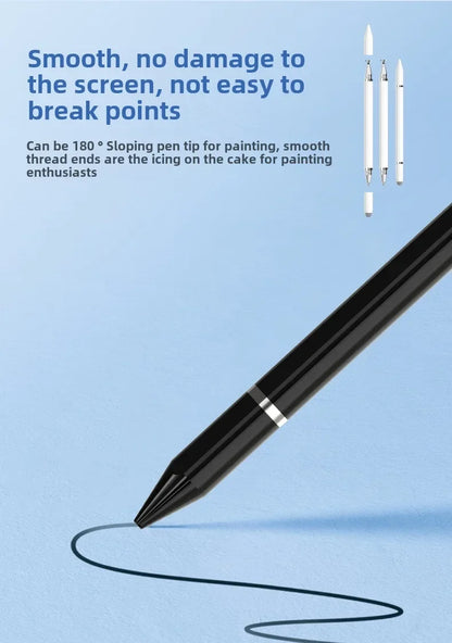 3-in-1 Magnetic Stylus Pen — Capacitive Touch Pen for iOS & Android Tablets and Smartphones, Compatible with iPad, Samsung, Xiaomi & Huawei, Drawing & Writing Tool