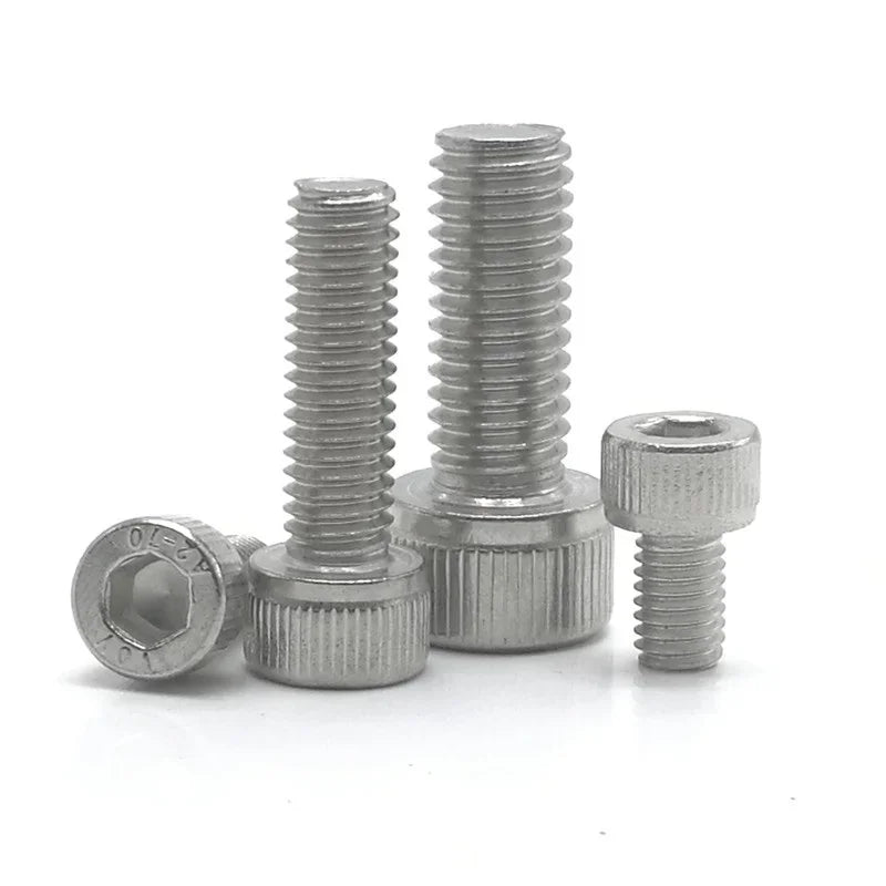 Stainless Steel Hex Socket Screws - DIN912 M1.6 M2 M2.5 M3 M4 M5 M6 M8 Grade 12.9 Black Allen Head Cap Bolts 5/100pcs