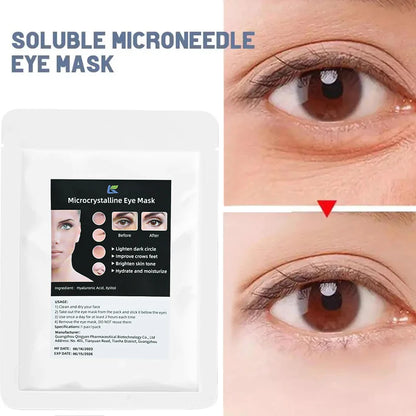 Micro-Needle Hyaluronic Acid Eye Patch – Anti-Wrinkle Moisturizing Eye Mask for Fine Lines Removal
