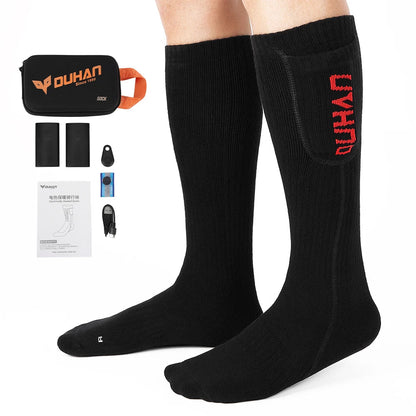 Electric Heated Socks with Remote – Rechargeable Thermal Warmers for Skiing, Snowboarding & Hiking