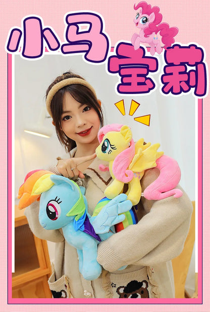 My Little Pony Rainbow Dash & Applejack 28cm Plush Toy – Soft Stuffed Animal Gift