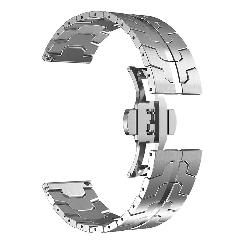 22mm Stainless Steel Watch Band for NORTH EDGE APACHE-46 – Luxury Replacement Metal Bracelet Strap Correa (Replacement Band)