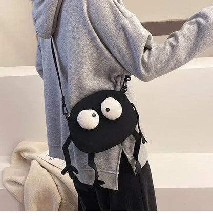 Personalized Canvas Small Shoulder Bag – Trendy Korean Style Crossbody Bag for Young Women Students