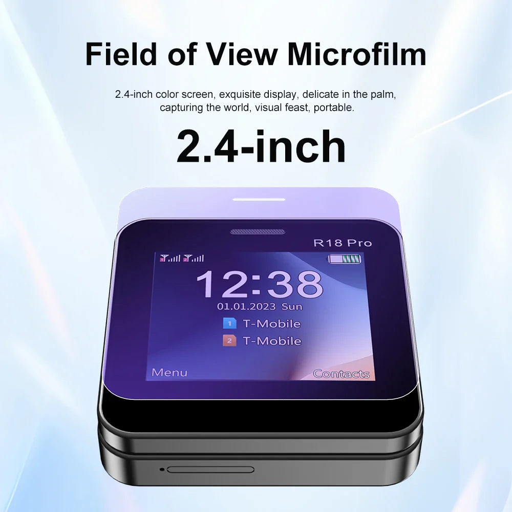 2024 NEW SERVO R18Pro Mini Mobile Phone – 2.4" Rotating Screen, Button Slider, Flashlight, Magic Voice, Dual SIM Standby