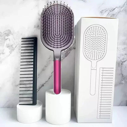 Girls Airbag Hairbrush — Wet & Curly Hair Detangling Comb, Scalp Massage Tool for Salon Styling