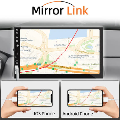 7" Car Radio – 1 Din Carplay Android Auto Multimedia Player, HD Touch Screen, FM, AUX Input, Bluetooth & MirrorLink Autoradio