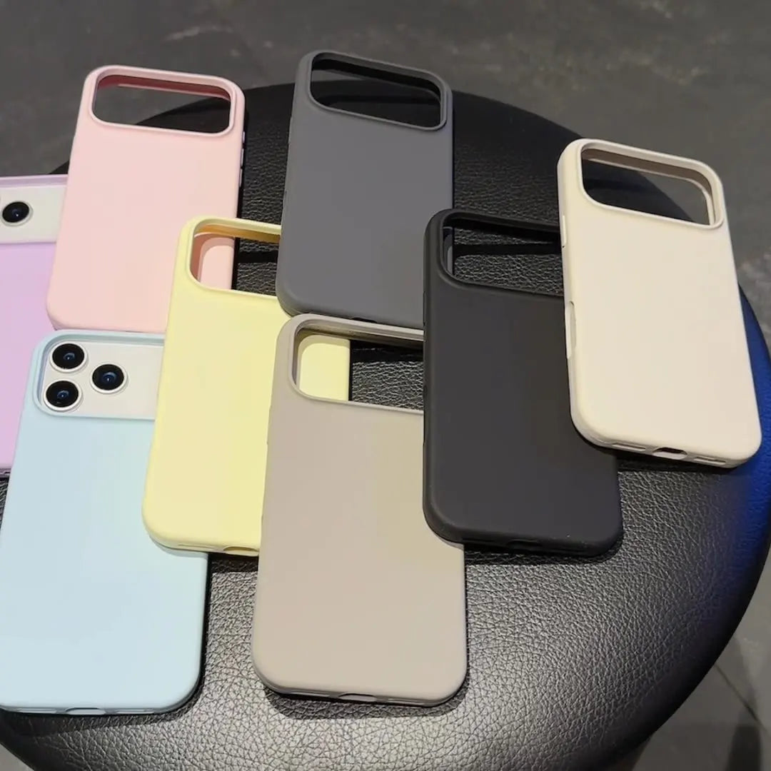 Liquid Silicone iPhone Case - Shockproof Protective Cover for iPhone 17, 16, 15, 14, 13 & 12 Pro Max