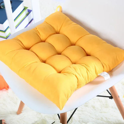 Colorful Chunky Seat Pads Cushion – Tie-On Garden Chair Cushion for Home, Office, Dining, and Kitchen