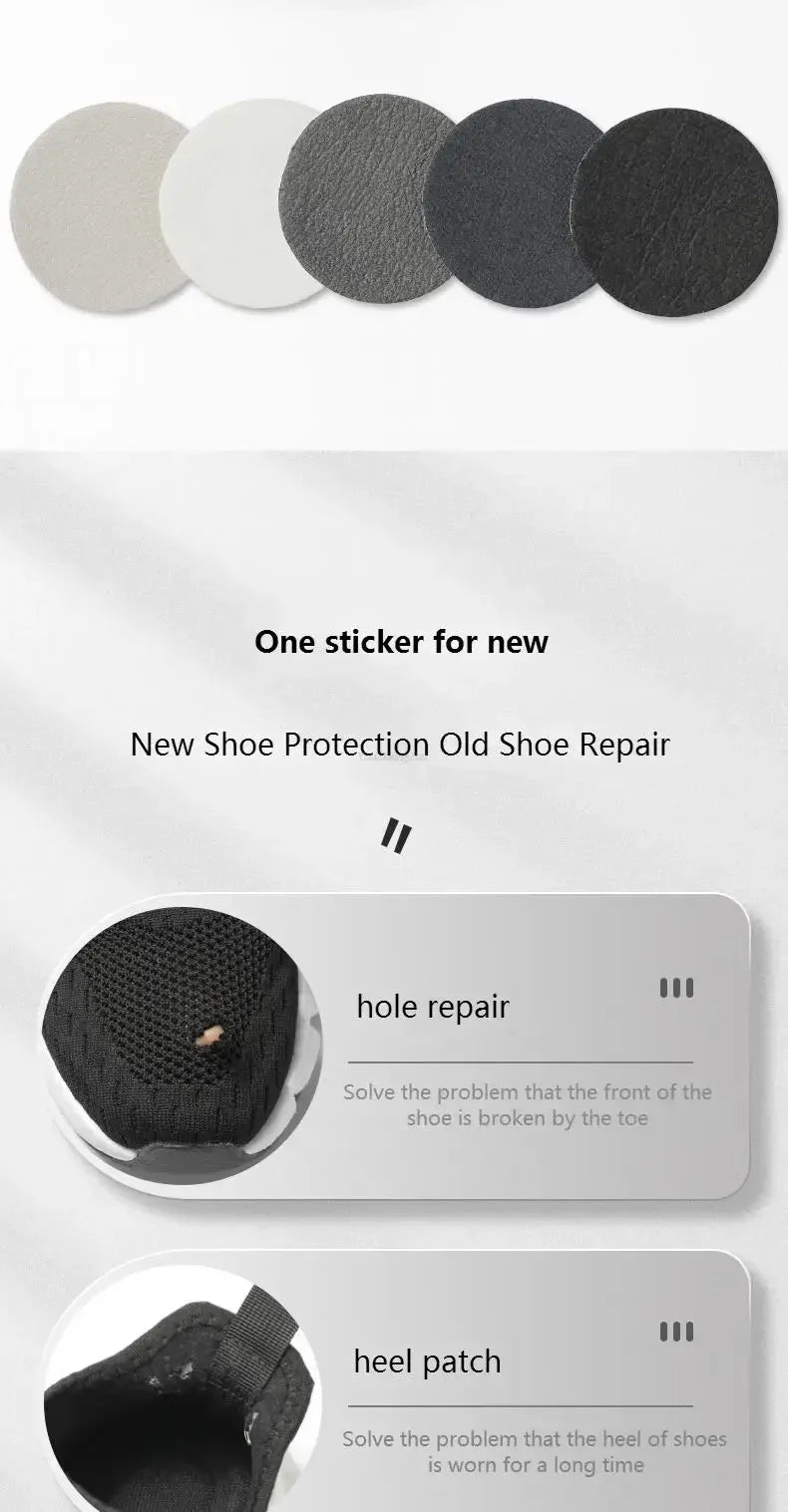 Sports Shoes Heel Repair Stickers – Suede Anti-Wear Self-Adhesive Patches & Insoles