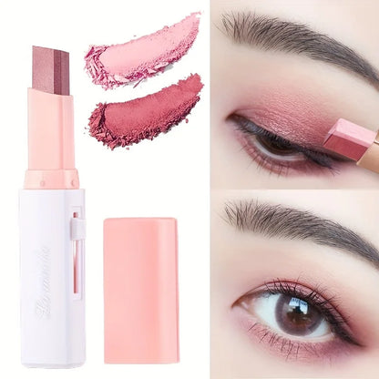 2-in-1 Pearly Highlighter & Eyeshadow Stick – Waterproof Long-Lasting Glitter Eyeliner & Eye Makeup Pen