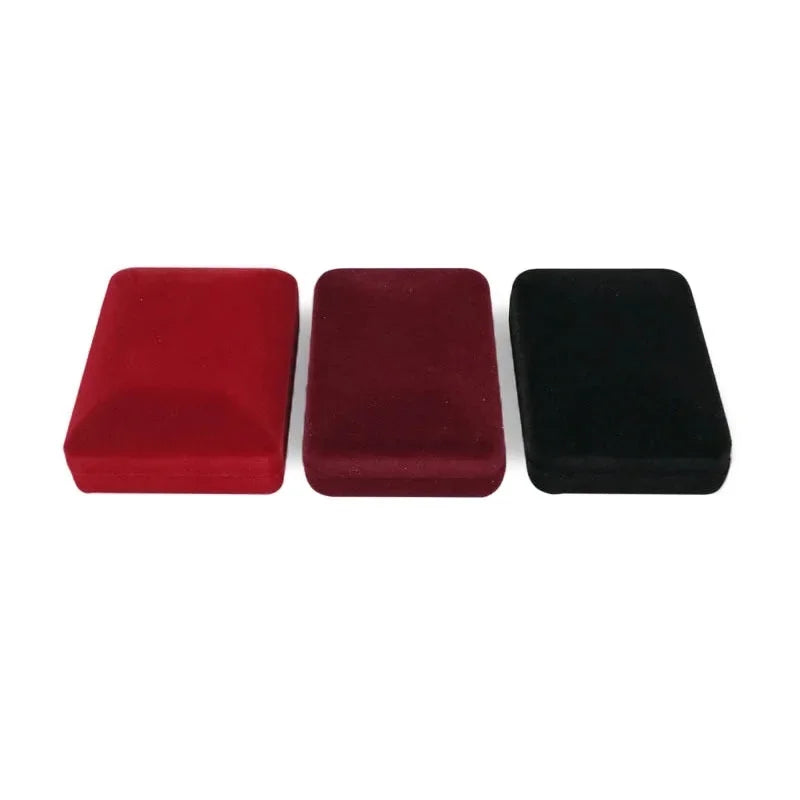 Velvet Necklace & Pendant Box — Jewelry Organizer and Gift Storage Container for Trinkets