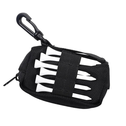 Waterproof Golf Ball Bag with Clip – Golf Tee Holder Pouch, Lightweight Fanny Pack Golf Ball Case, Golf Accessories