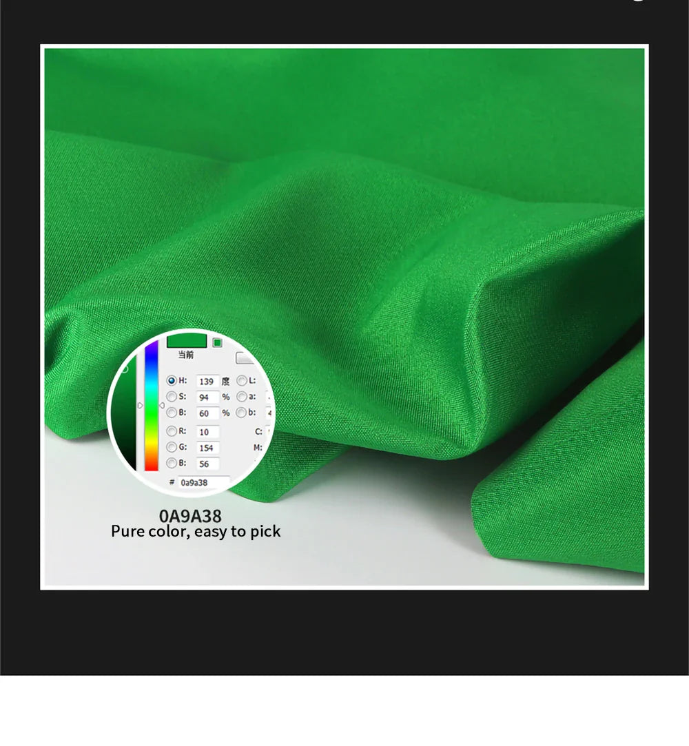 Photography Backdrop Cloth — White, Black, Blue, Green Chroma Key Studio Background