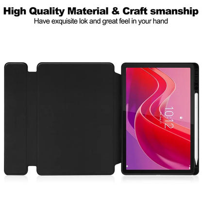 Smart Cover for Lenovo Tab M11 TB-330FU/331FC & Xiaoxin Pad 2024 11" Case with Wireless Keyboard, Pencil Holder & Stand