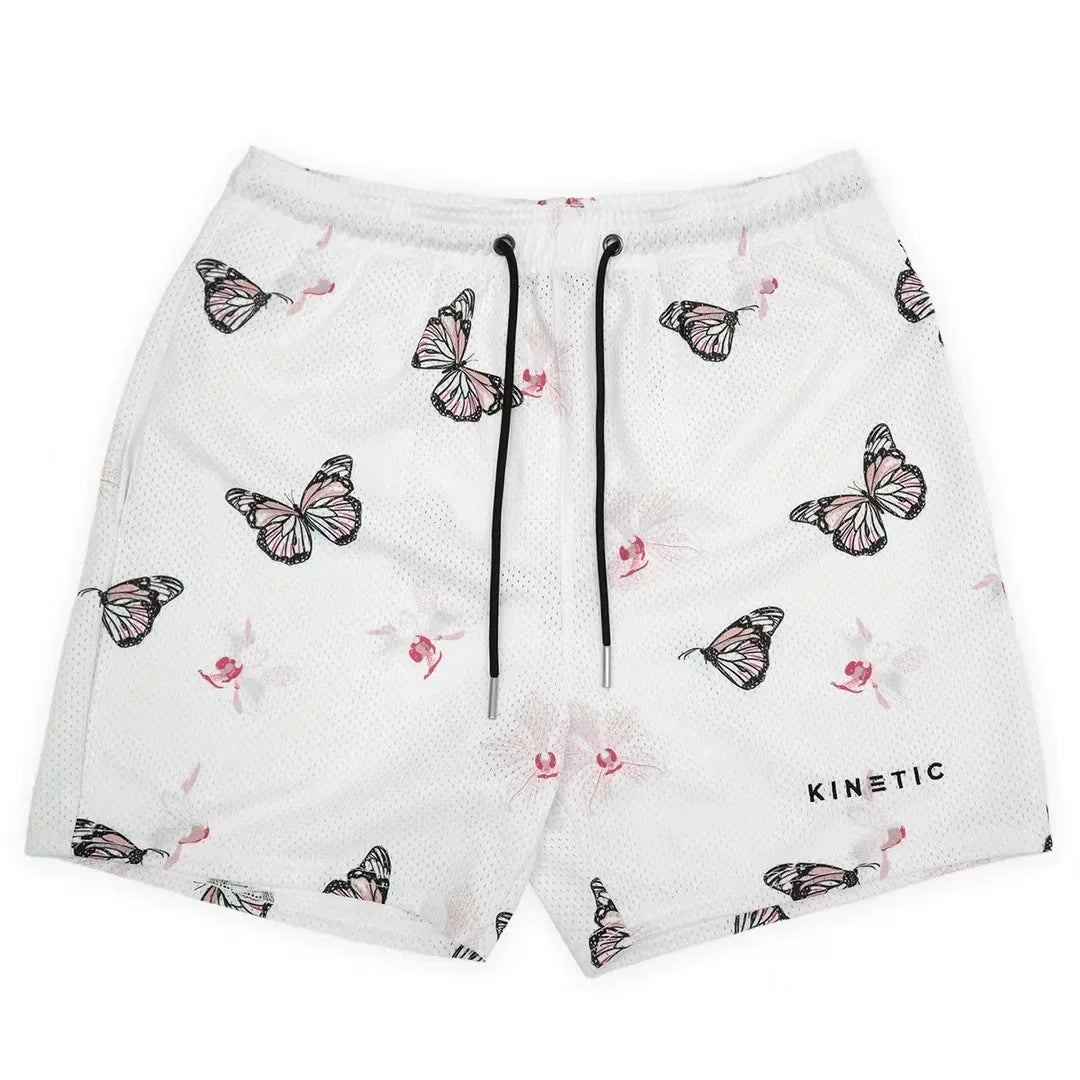 Kinetic Mesh Gym Shorts - Unisex Casual Fitness & Workout Shorts for Summer Sports