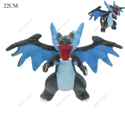 Anime Shiny Pokémon Plush Toys — Charizard, Mega Evolution X, Articuno & Lucario Stuffed Dolls Christmas Gift for Kids