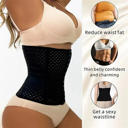 Women’s Tummy Slimming Shapewear - Black Belly Band Corset for Postpartum Flat Belly & Shaping Support