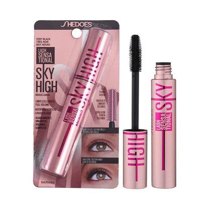 4D Lengthening Waterproof Mascara – Thick Curling, Long-Lasting Black Eyelash Enhancer for Natural Lash Extension Makeup
