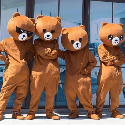 Brown Bear Plush Doll Costume – Festival & Party Wear, Ideal Halloween & Christmas Gift for All Ages