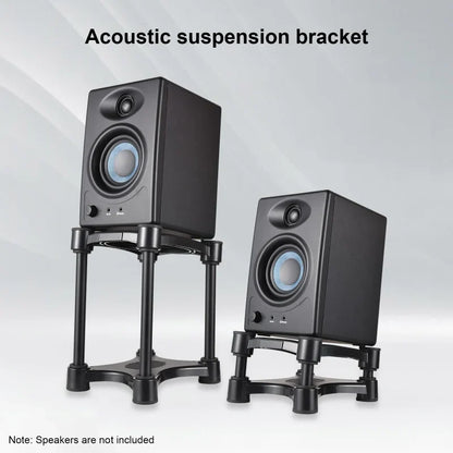 Desktop Speaker Stands – Removable Shock Absorber Monitor Audio Brackets for 5/6/8-Inch Speakers