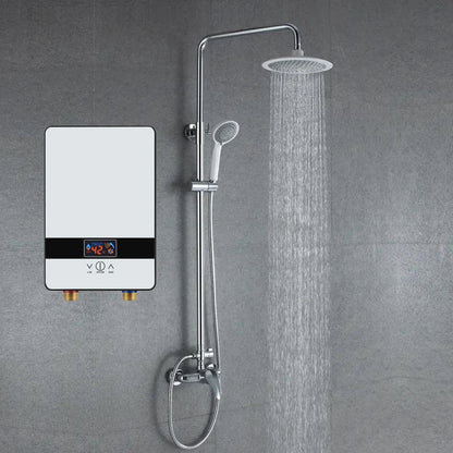 Instant Electric Water Heater 6500W — 220V Thermostat Flow Heater for Bathroom & Kitchen Hot Shower