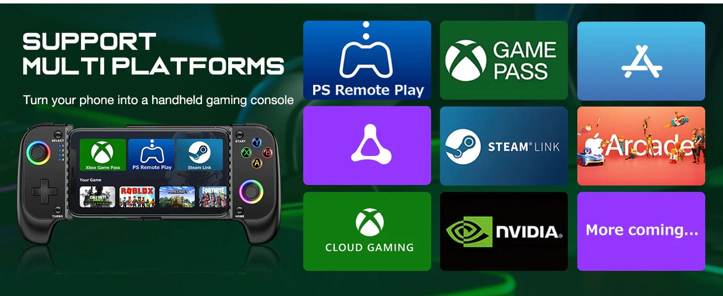 BEBONCOOL MC100 Telescopic Gamepad | Wireless Bluetooth Phone Controller for iOS & Android PUBG COD