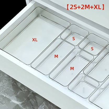 Cosmetic & Stationery Storage Box – Makeup, Office Supplies, Desk & Drawer Organizer for Home