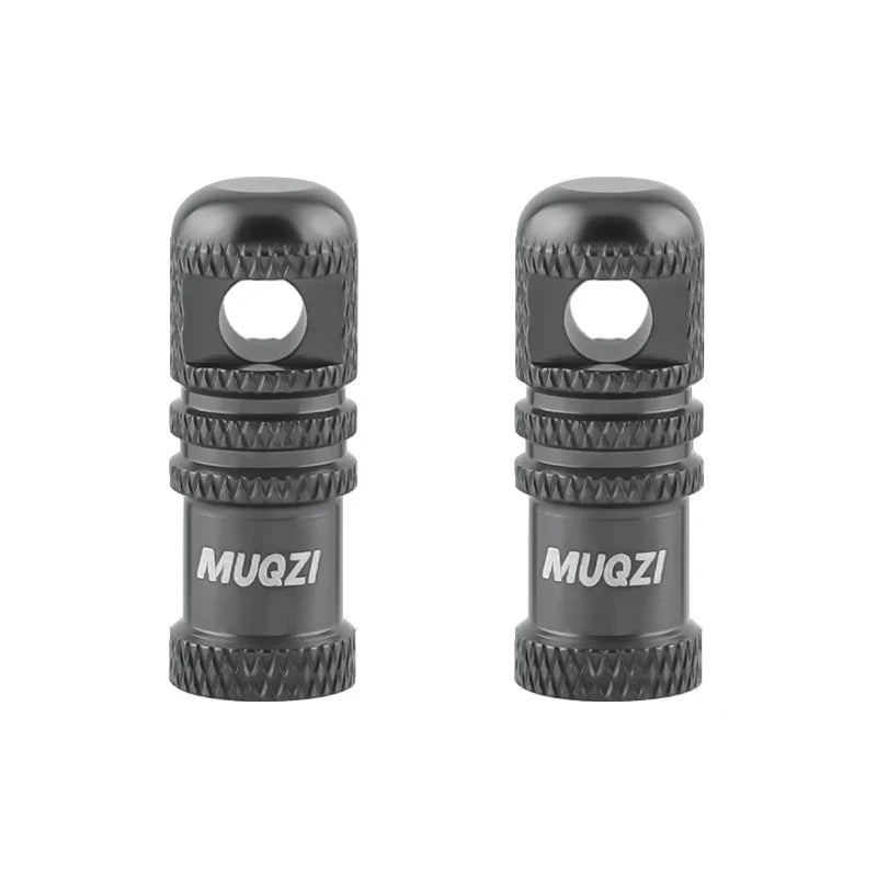 MUQZI 2/4PCS Presta Valve Caps with Core Remover — MTB Tubeless Tire Valve Stem Accessories