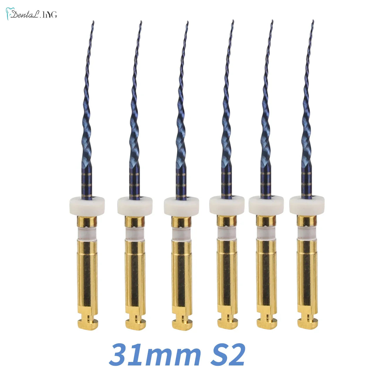 Dental SX-F3 Blue Nitinol Rotary Files – Endodontic Root Canal Engine Tool for Dentistry