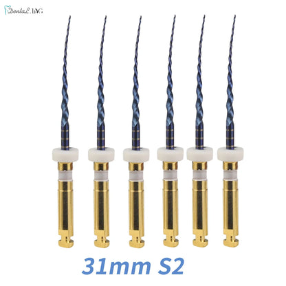 Dental SX-F3 Blue Nitinol Rotary Files – Endodontic Root Canal Engine Tool for Dentistry