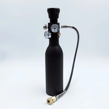 HPA Compressed Air Tank Charging Valve – Scuba Filling Station Hose with Gauge (20in, M18x1.5 or 5/8"-18UNF, 4500Psi/300Bar)