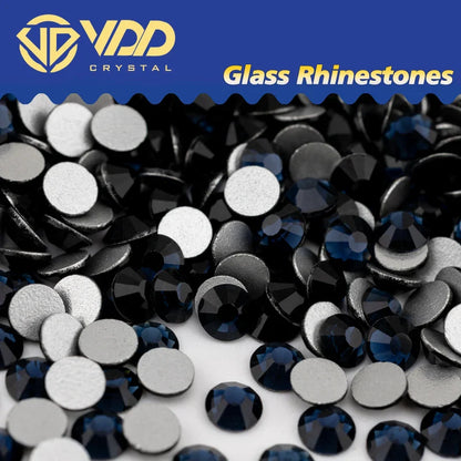 VDD SS4–SS30 Glass Crystal Rhinestones – High Quality Flatback Glitter Strass Stones for Nail Art, DIY Crafts & Decoration